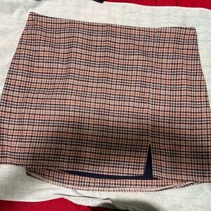 Old Navy Checkered Mini Skirt - Pink and Black
